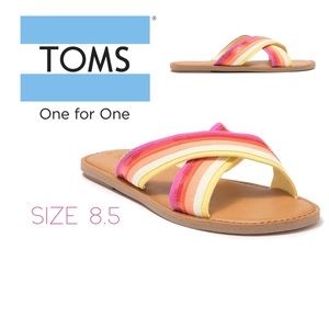 TOMS Viv Rainbow Sandals 8.5